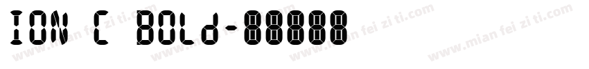 ION C Bold字体转换